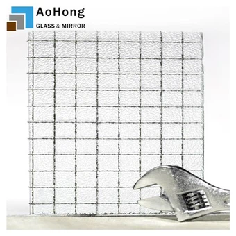 6 mm starkes Drahtglas